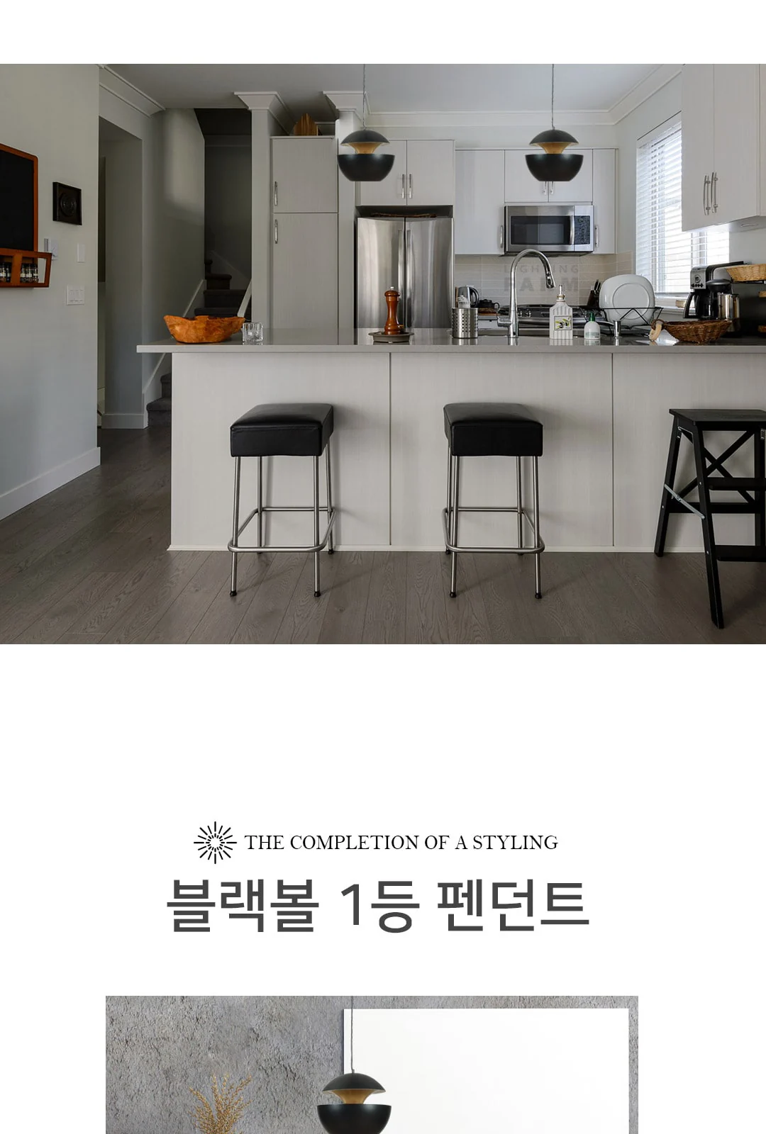 블랙홀 1등 펜던트 제조사 상세 정보