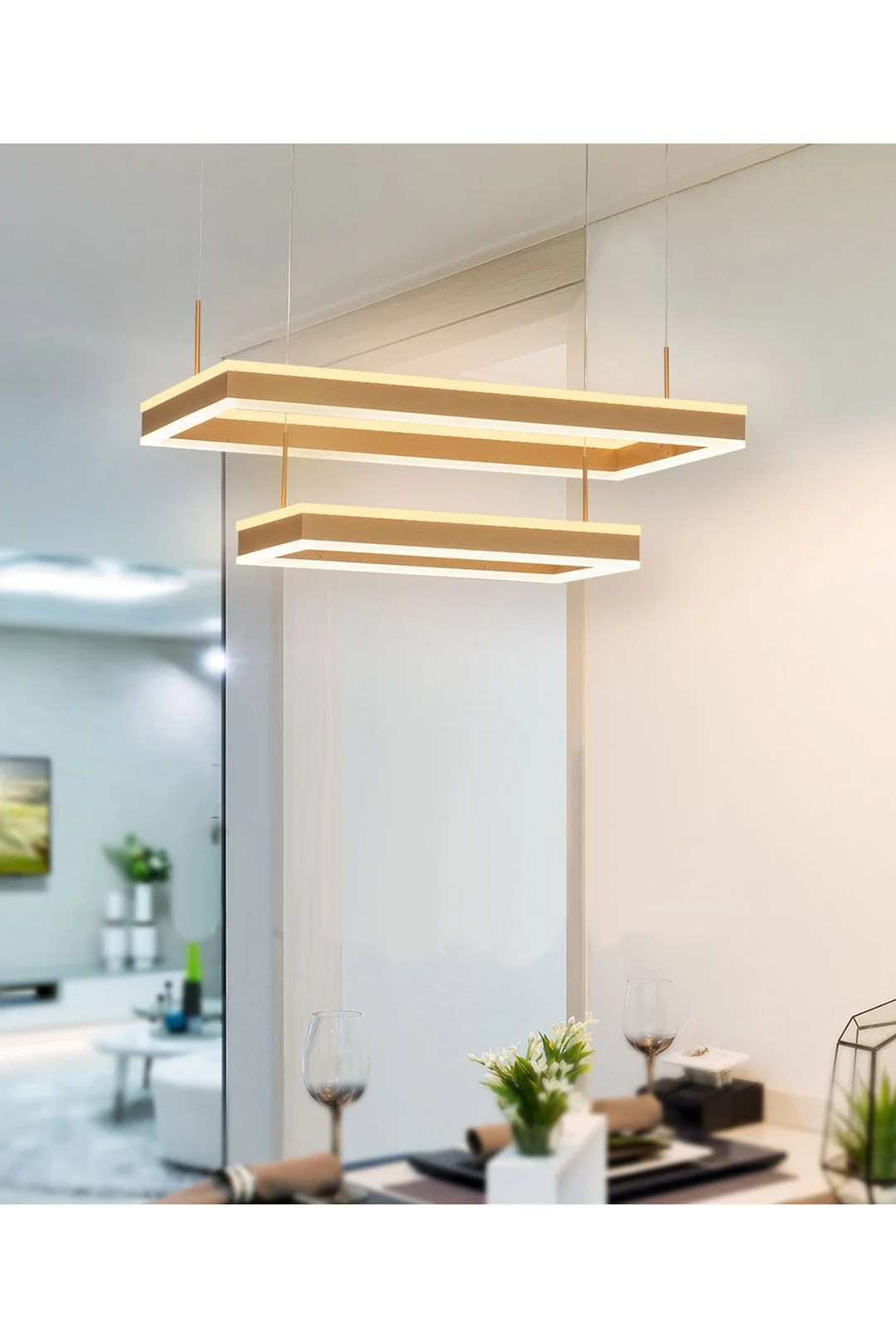 더블사각 2단 LED 펜던트 제조사 상세 정보