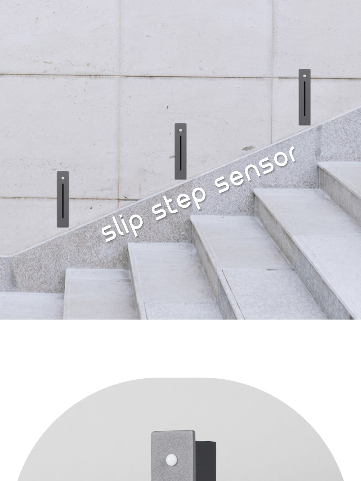 [CK-5041] LED 슬립 직사각 스텝 센서 매입등 3W 그레이 플리커로우 제조사 상세 정보