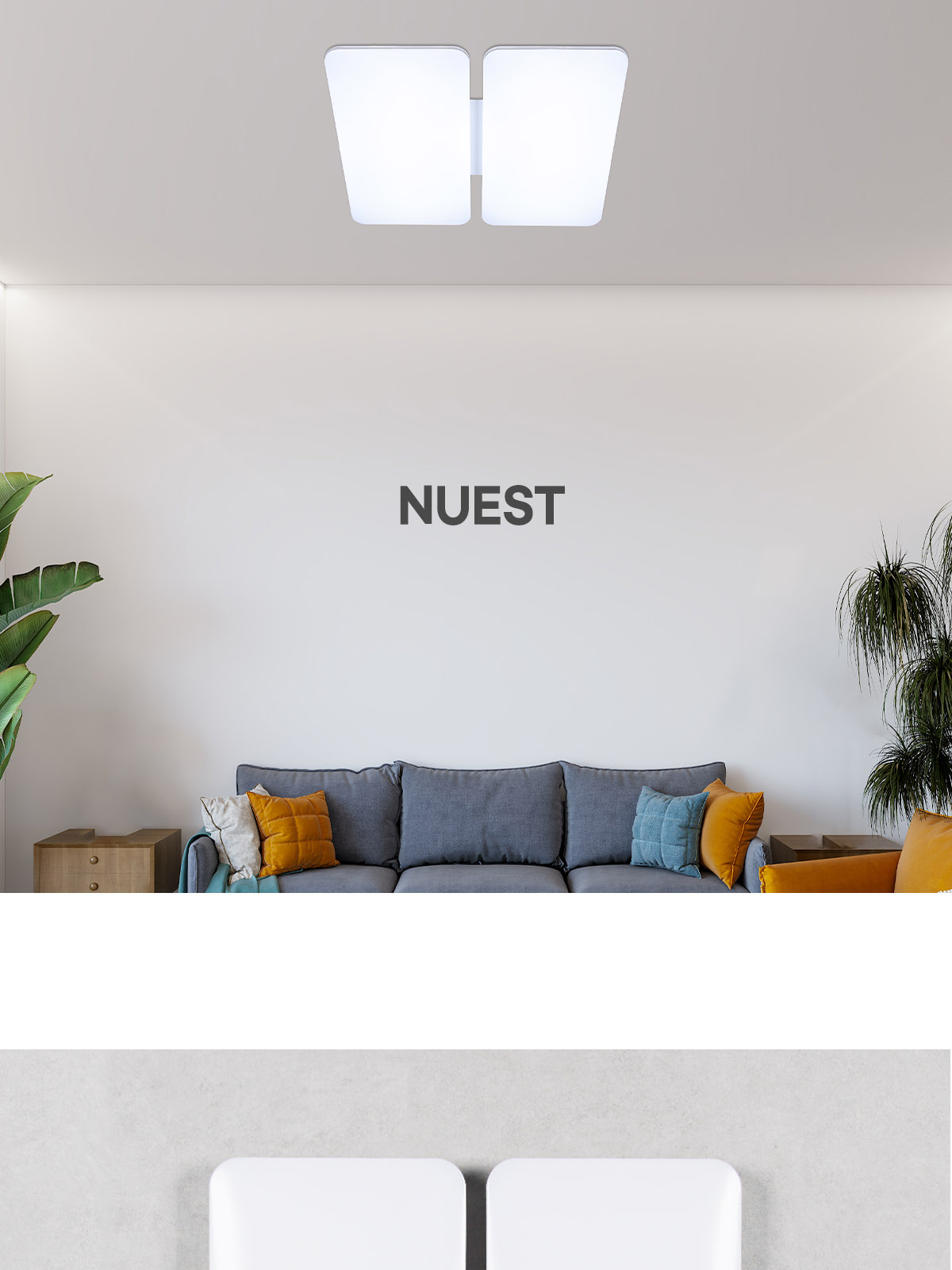 LED 뉴이스트 리모컨 거실 4등 150W IoT 플리커로우 제조사 상세 정보