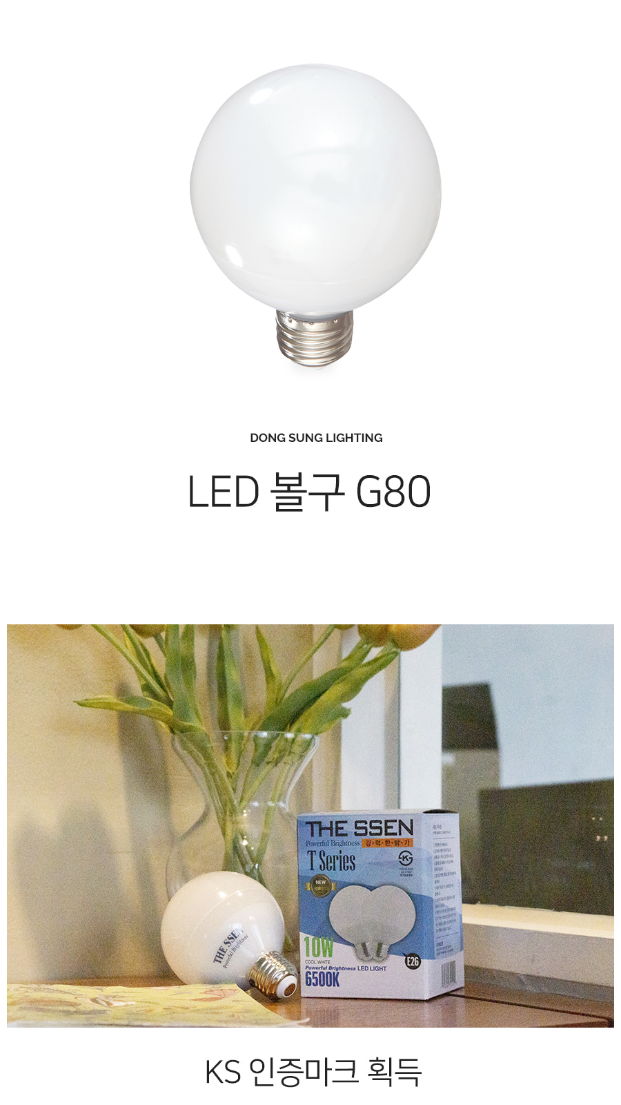 [TP-49] LED 볼구 G80 10W 제조사 상세 정보