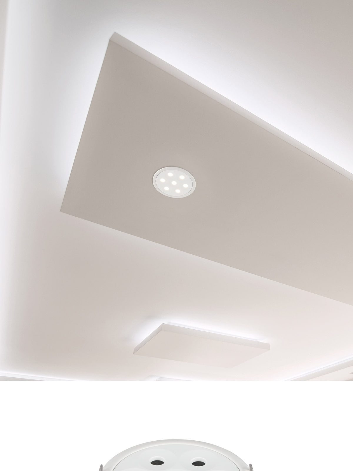 [CK-324] LED 오키프 집중형 원형 핀홀 매입 다운라이트 타공 72mm(2.5) 15W 플리커로우 제조사 상세 정보