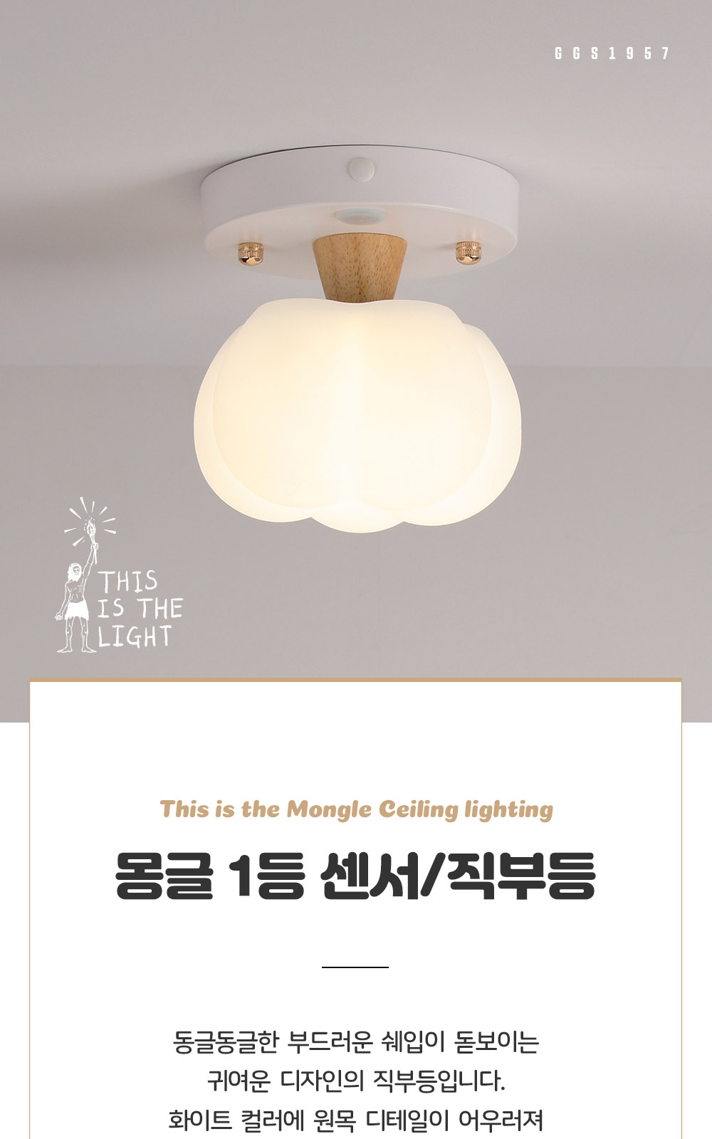 ⓖ 몽글 1등 센서 / 직부 제조사 상세 정보