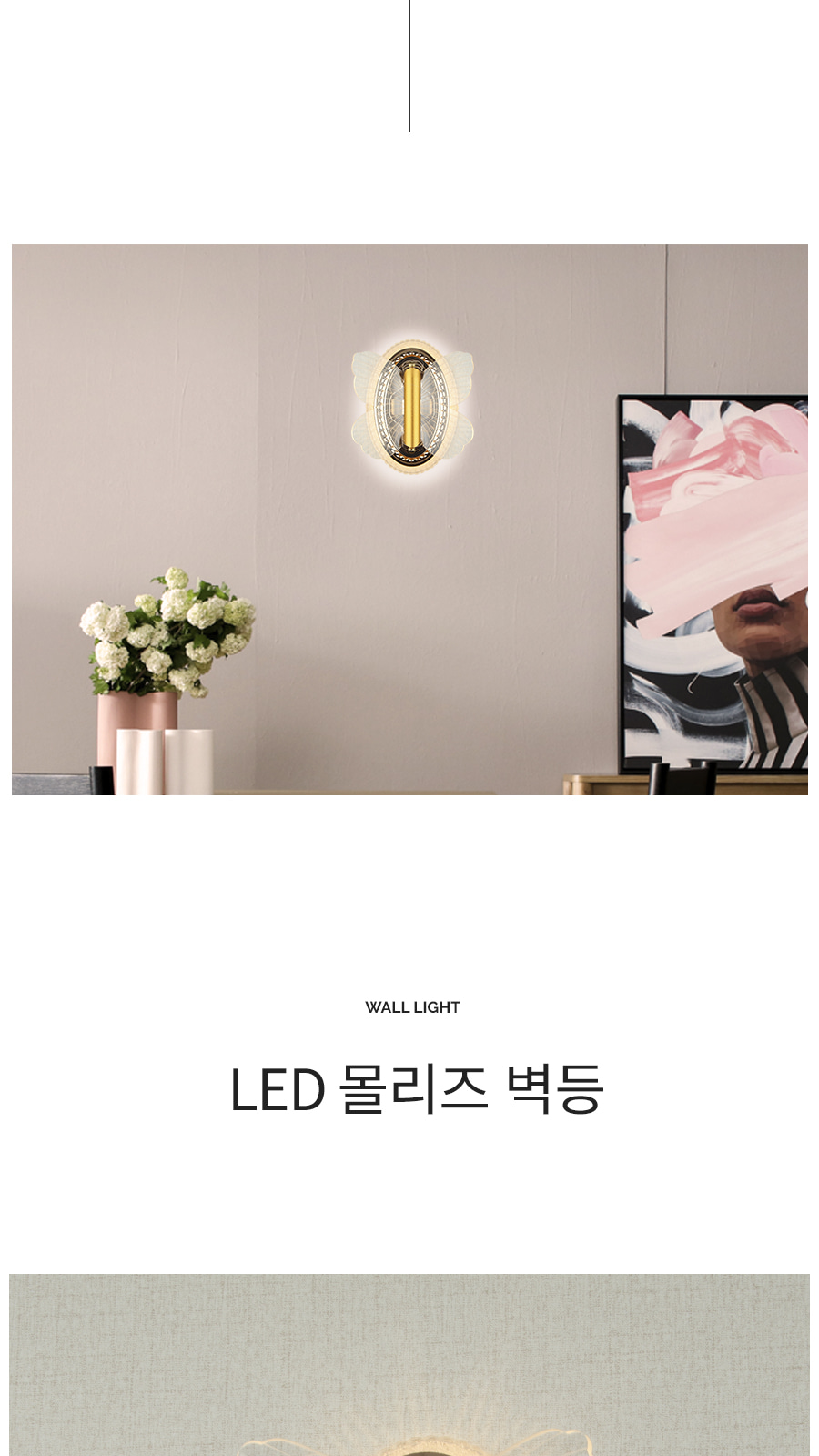 [CK-9435] LED 몰리즈 벽등 제조사 상세 정보