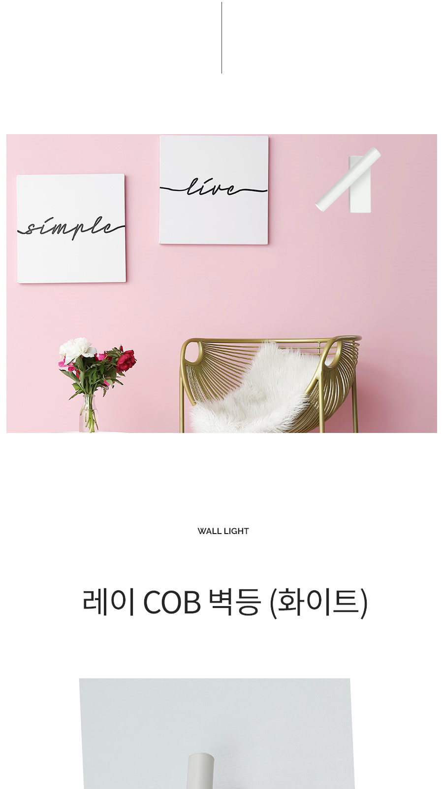 [CK-0827] LED 레이 COB 벽등 화이트 제조사 상세 정보