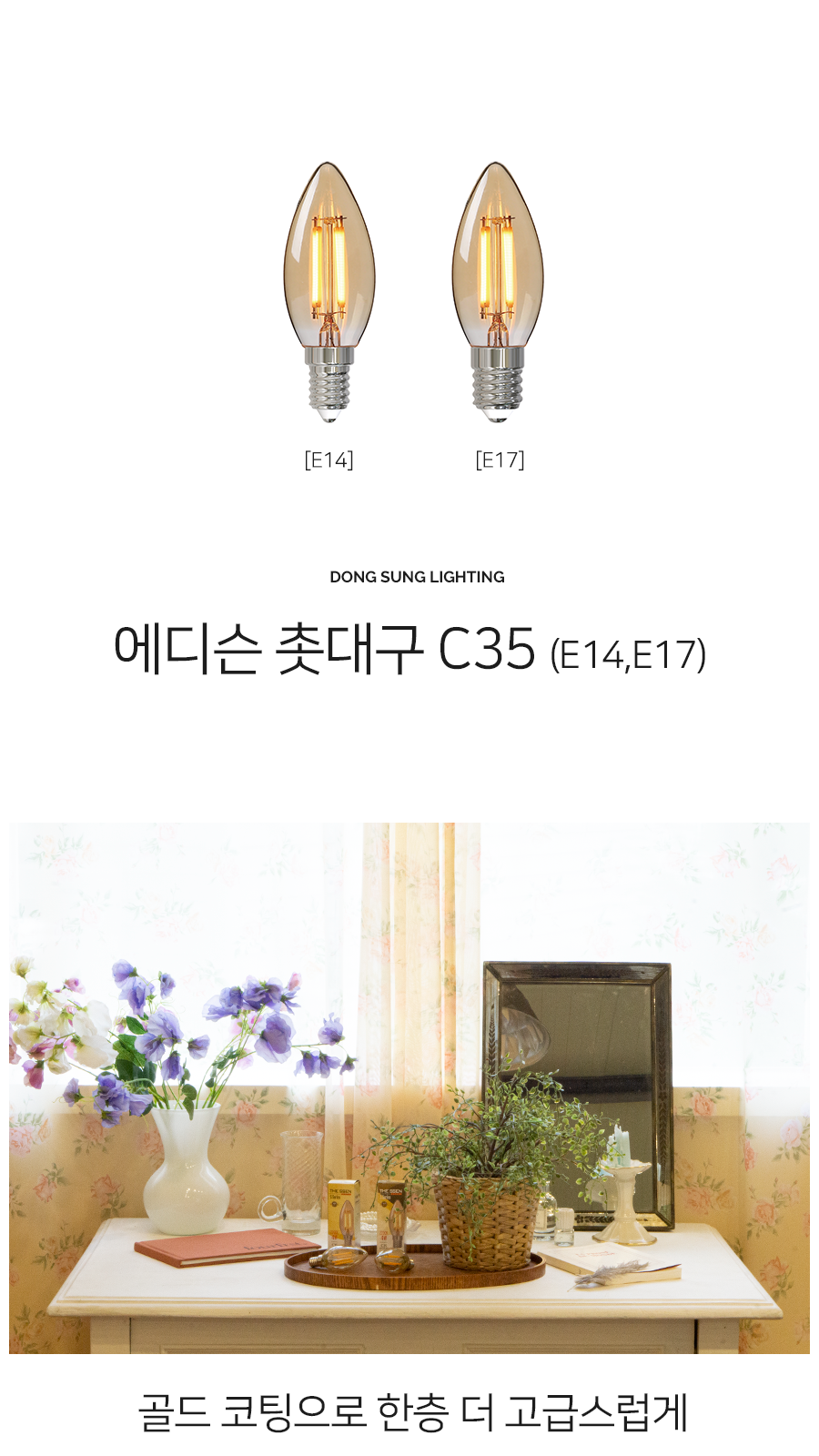 [SK-11/SK-12] LED 에디슨 전구 촛대구 4W E14/E17 제조사 상세 정보