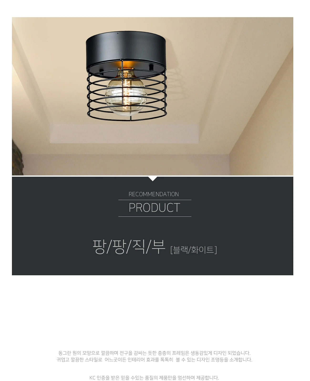 뉴 브라운 1등 직부[블랙/화이트] 제조사 상세 정보