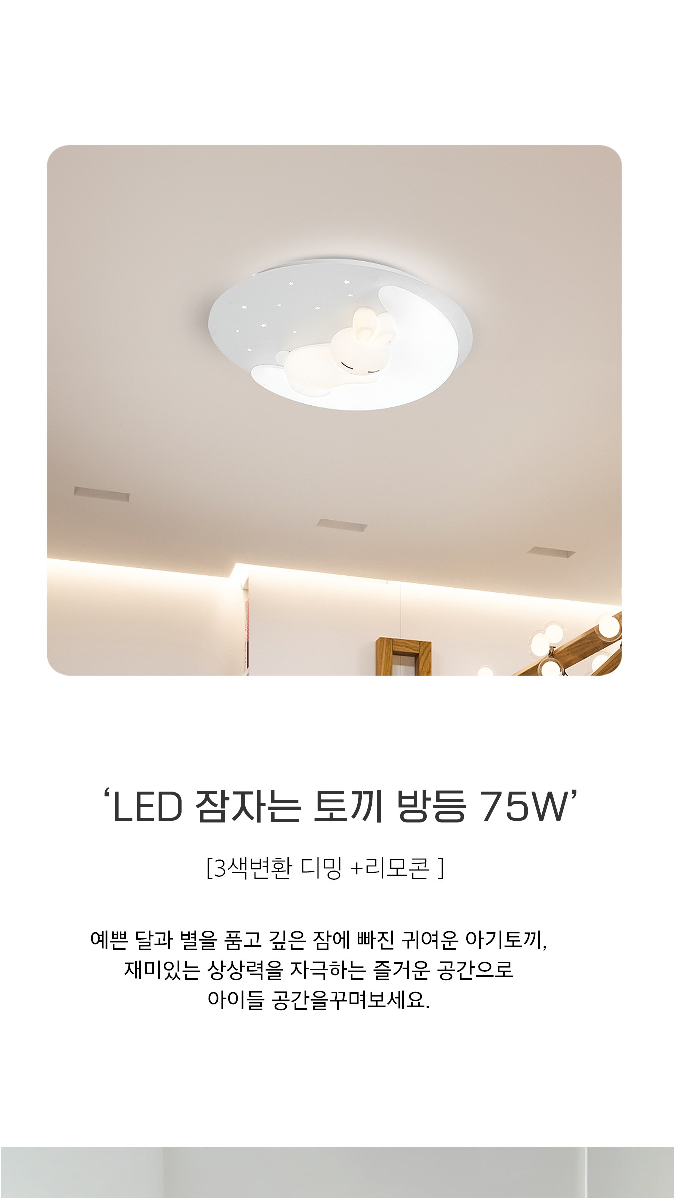 LED 드림 래빗 리모컨 방등 75W 제조사 상세 정보