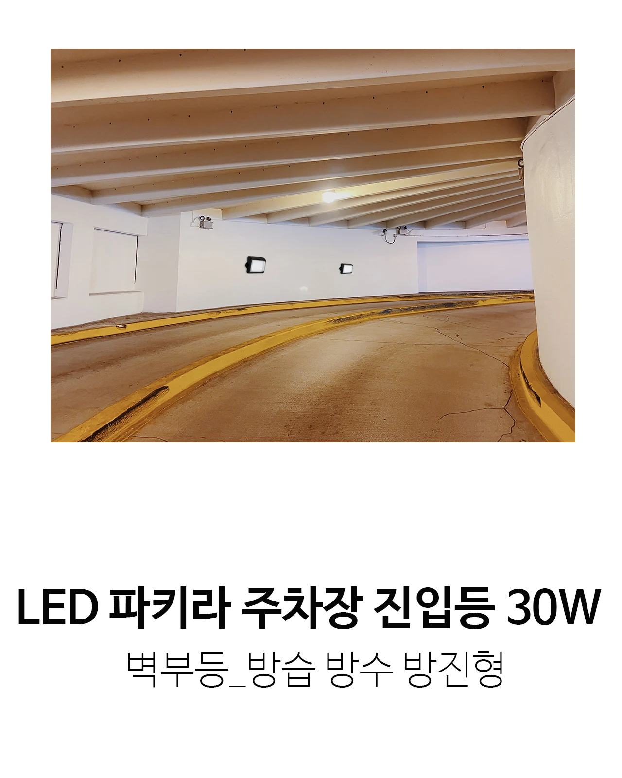 LED 파키라 주차장 진입등 30W (블랙/화이트) 제조사 상세 정보