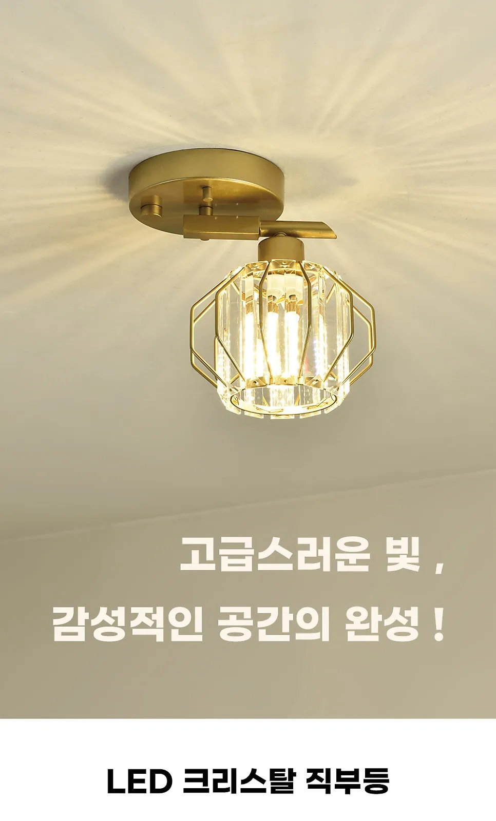 크리스 1등 직부 (센서겸용) (골드), 크리스 1등 직부센서 (모듈포함) (골드) 제조사 상세 정보