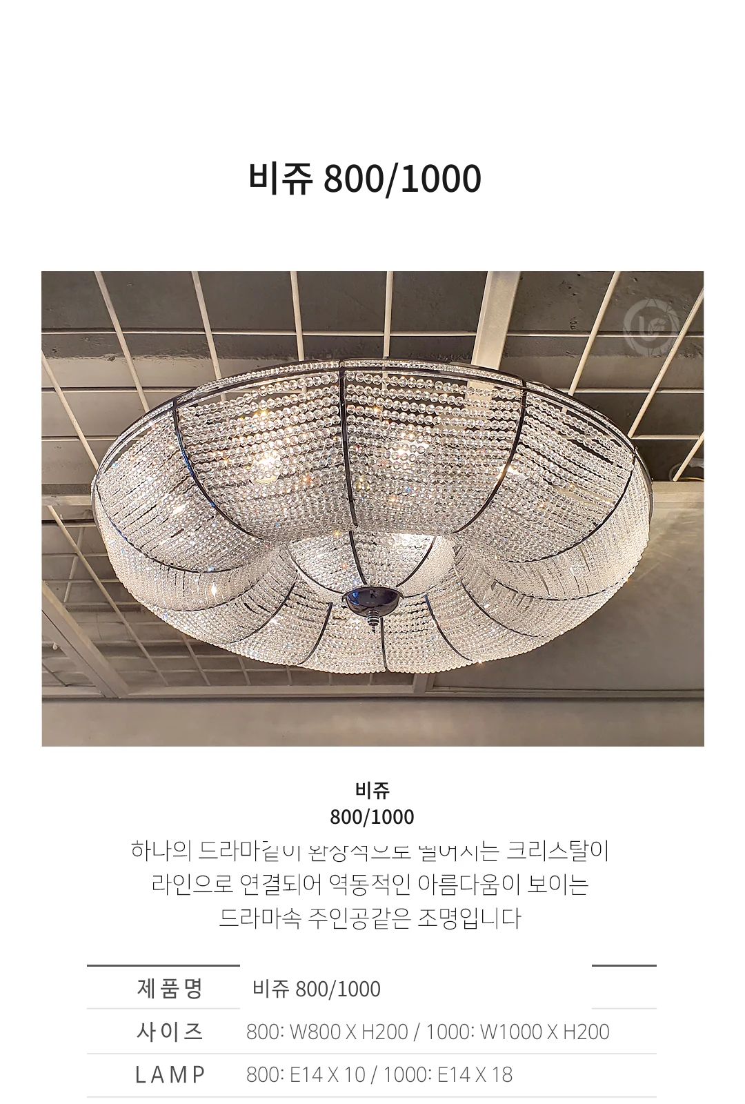 비쥬 800/1000 제조사 상세 정보
