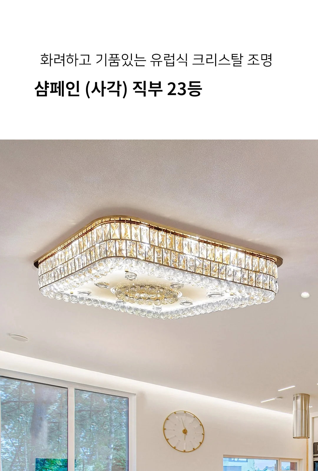 샴페인 (사각) 직부 23등 제조사 상세 정보