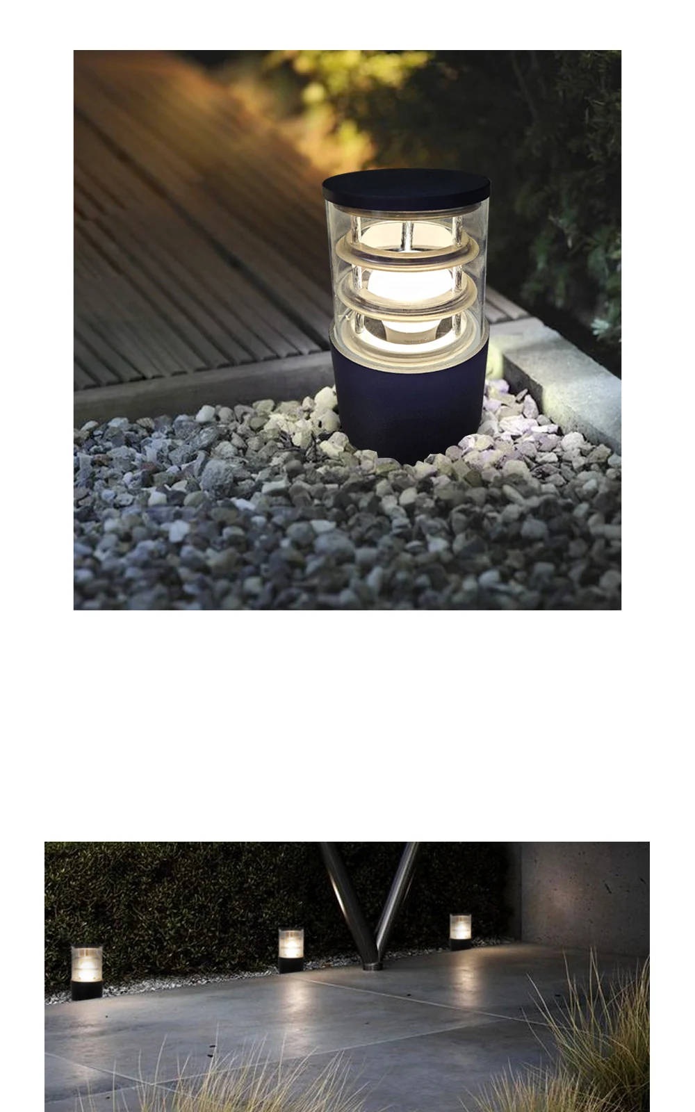 케이지 팩형 잔디등 [방수, 높이 195mm] 제조사 상세 정보