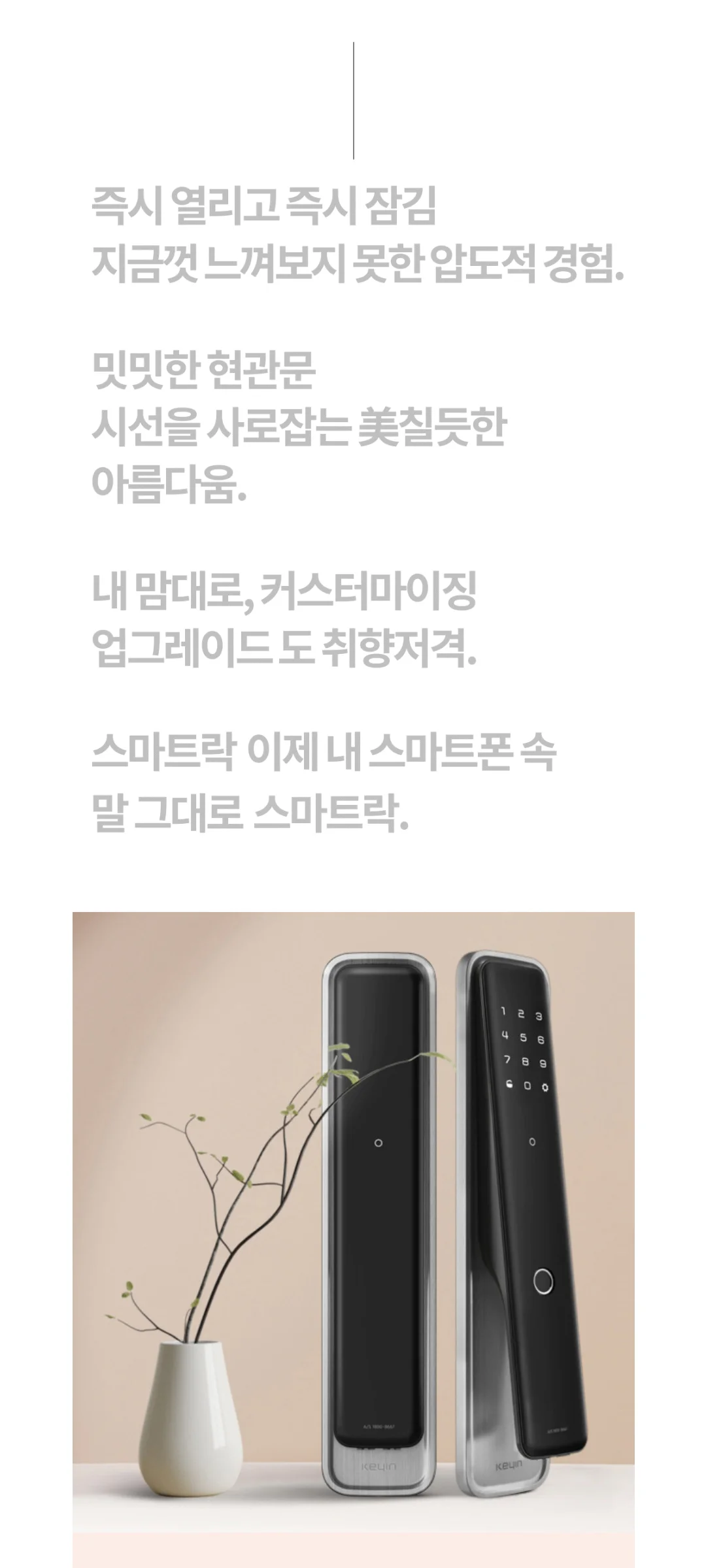 W 키인L 알파 도어락 제조사 상세 정보