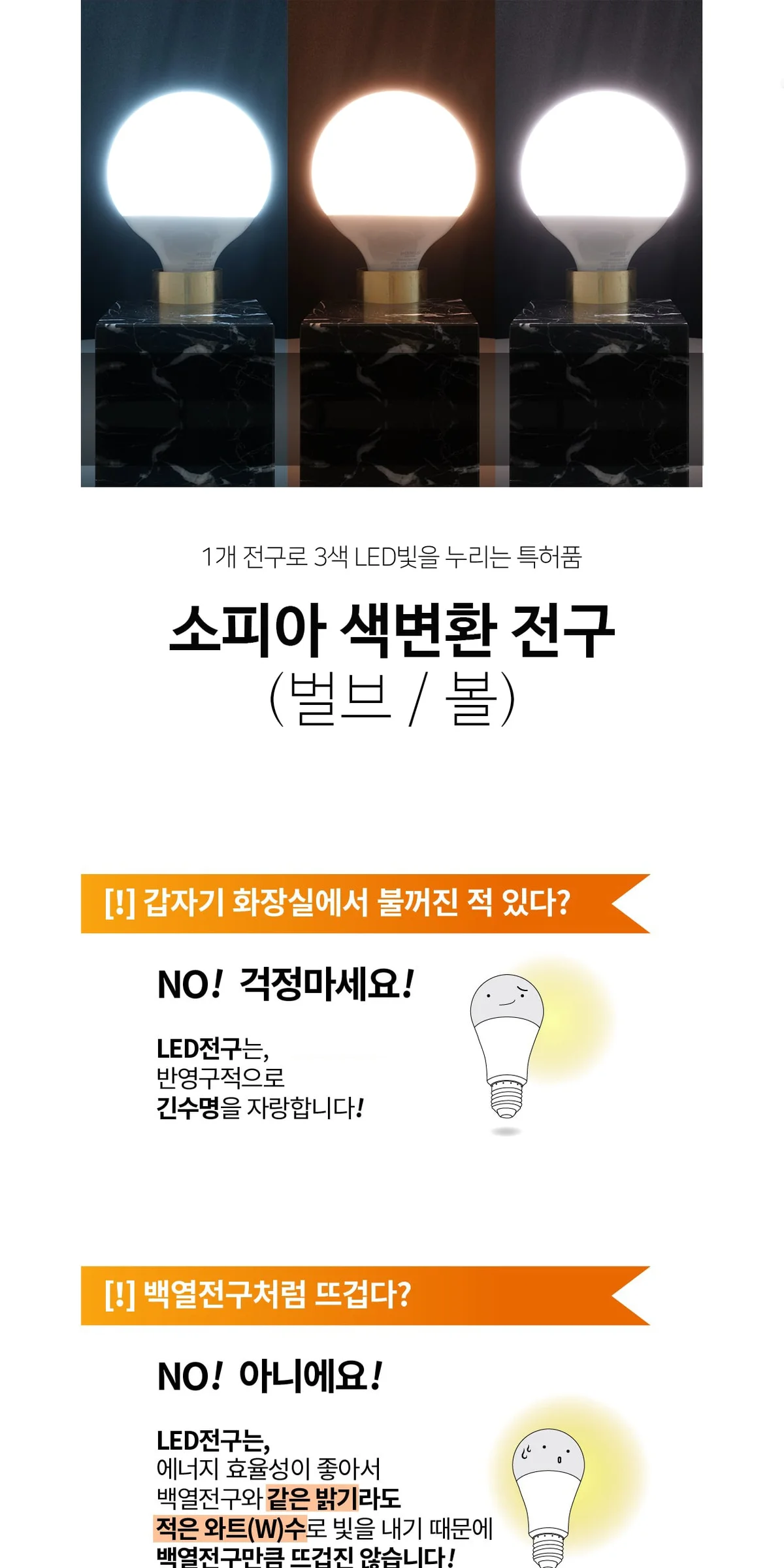 LED 색변환 벌브 볼전구 제조사 상세 정보
