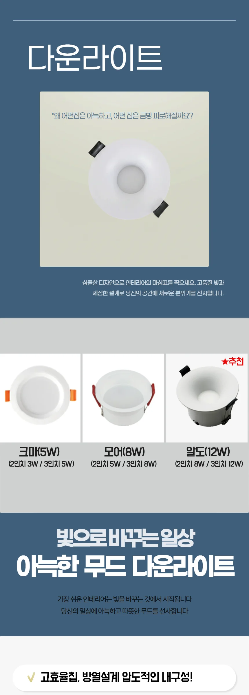 아이로 2인치 3인치 확산형매입등 천정매립등 제조사 상세 정보