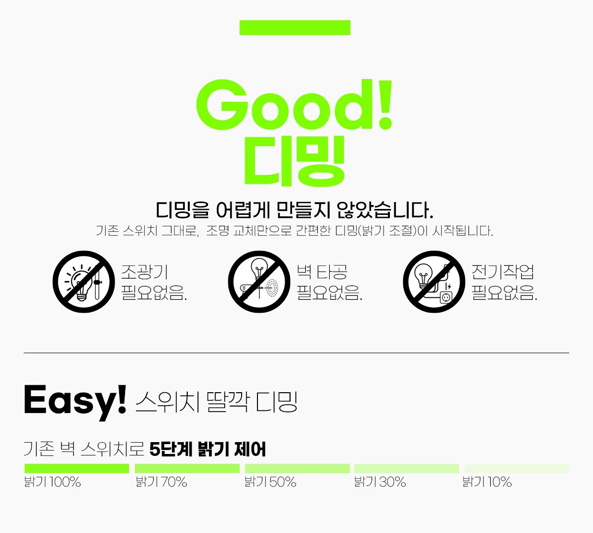 루노 디밍 COB 매입등 40K [2인치 7W/3인치 10W] 제조사 상세 정보