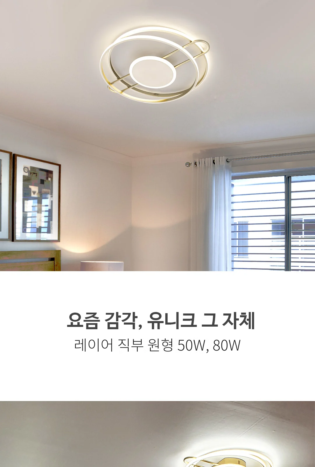 레이어 직부 원형 50W, 80W 제조사 상세 정보