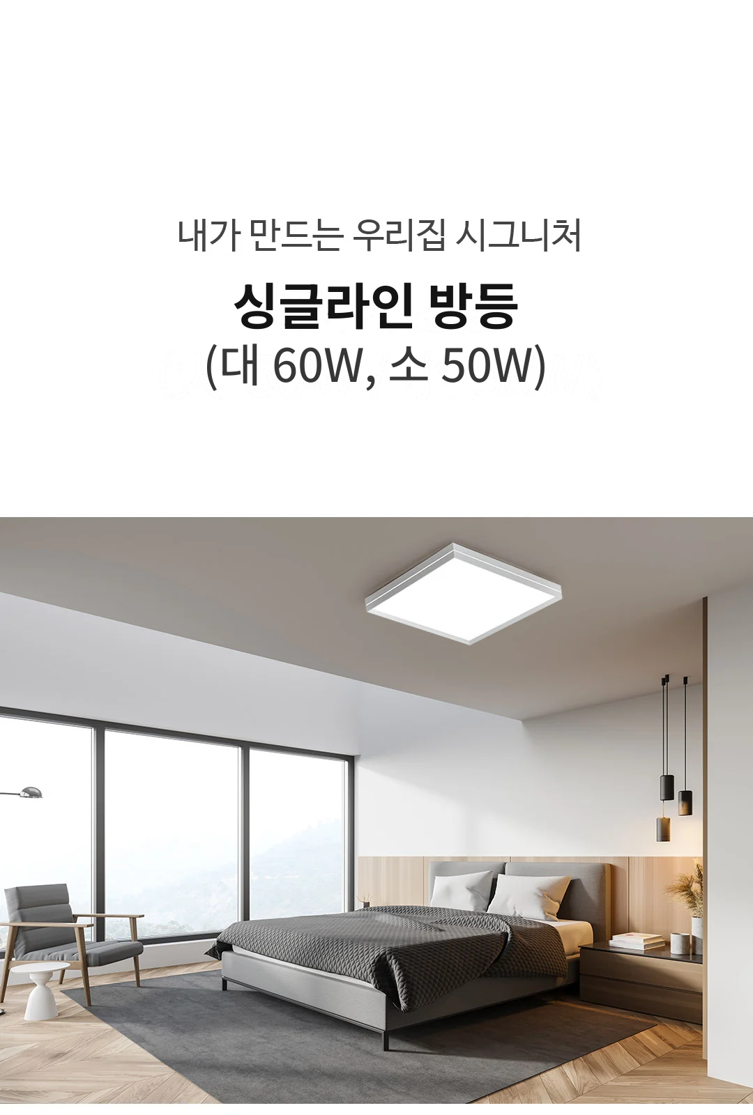 싱글라인 방등 (대 60W, 소 50W) 제조사 상세 정보