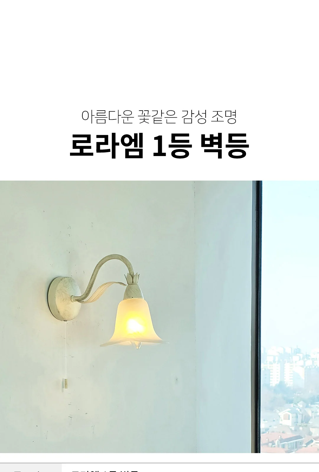 로라엠 1등 벽등 제조사 상세 정보