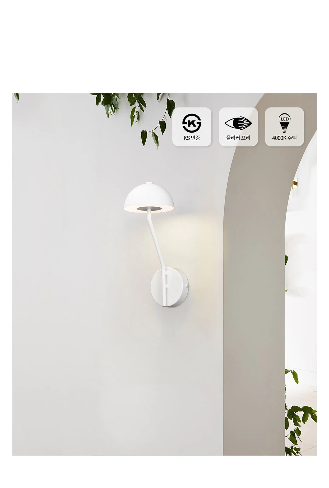 올리아 LED 벽등 8W 제조사 상세 정보