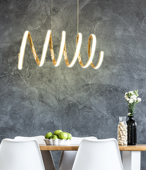 LED 스프링 펜던트 40W[골드]
