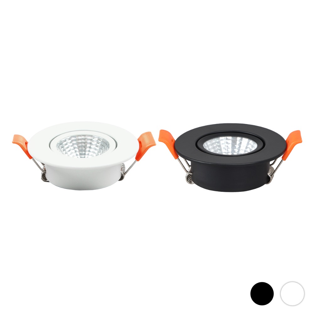 [H-84] LED 초이스 COB 일체형 타공 55mm(2) 3W 플리커로우