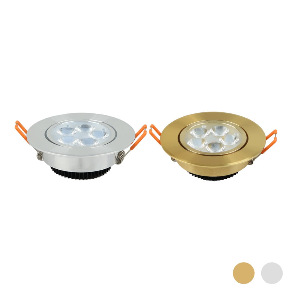 [CK-02419] LED 5W 일체형 실버/골드 타공 70mm(3) DC 플리커로우