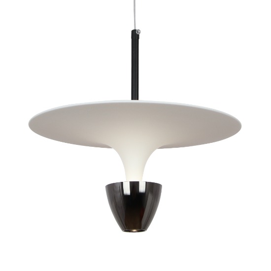 [CK-0237] LED 미엘 1등 펜던트 8W 유광블랙 플리커로우