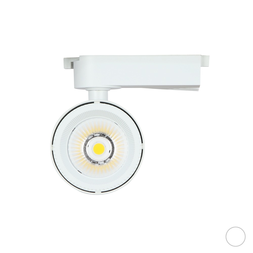 [CK-0229] LED 로아 COB 원형 스포트 레일 (4) 20W 플리커로우