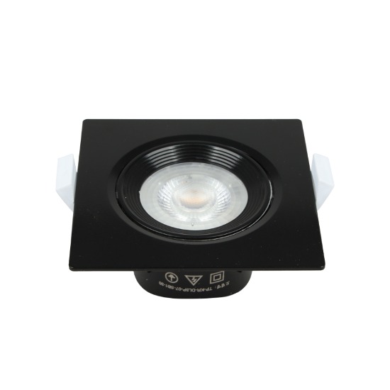 [TP-610] LED 비엔 사각 일체형 타공 75mm(3) 7W 블랙