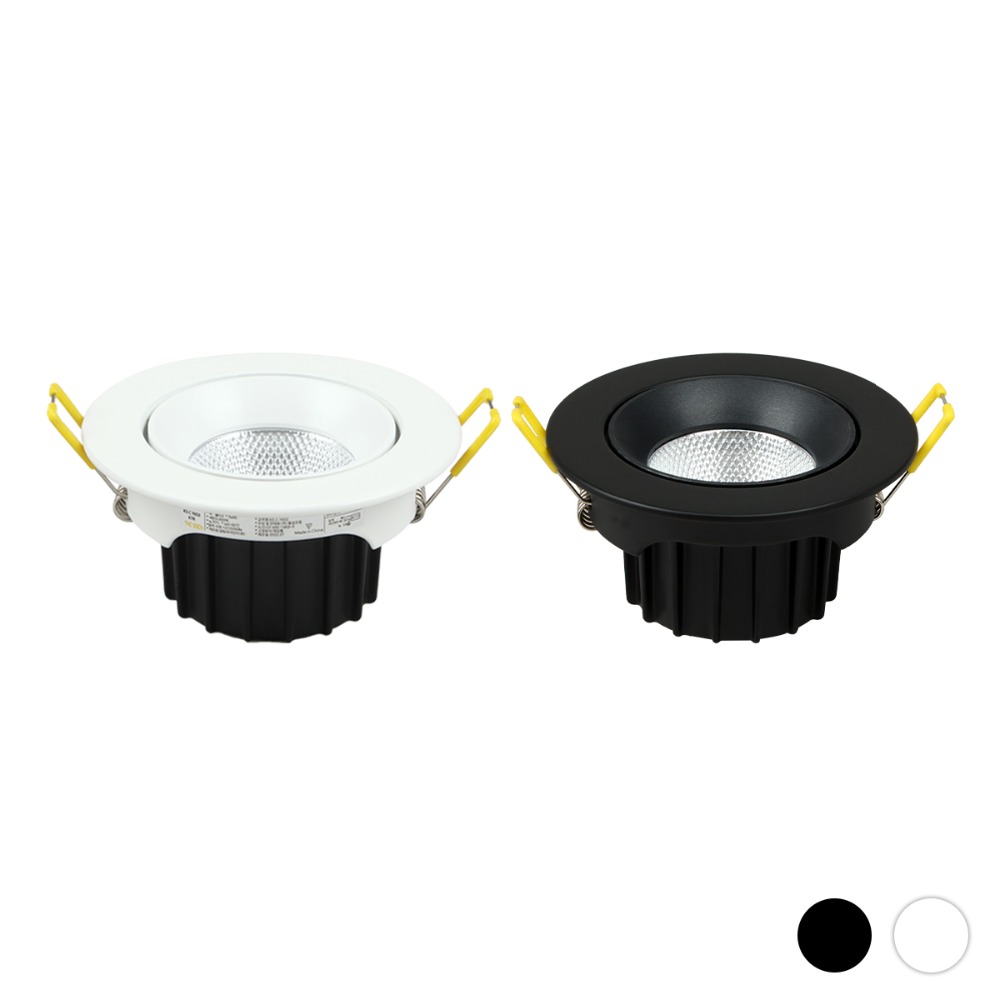 [H-87] LED 초이스 COB 일체형 타공 75mm(3) 8W 플리커로우