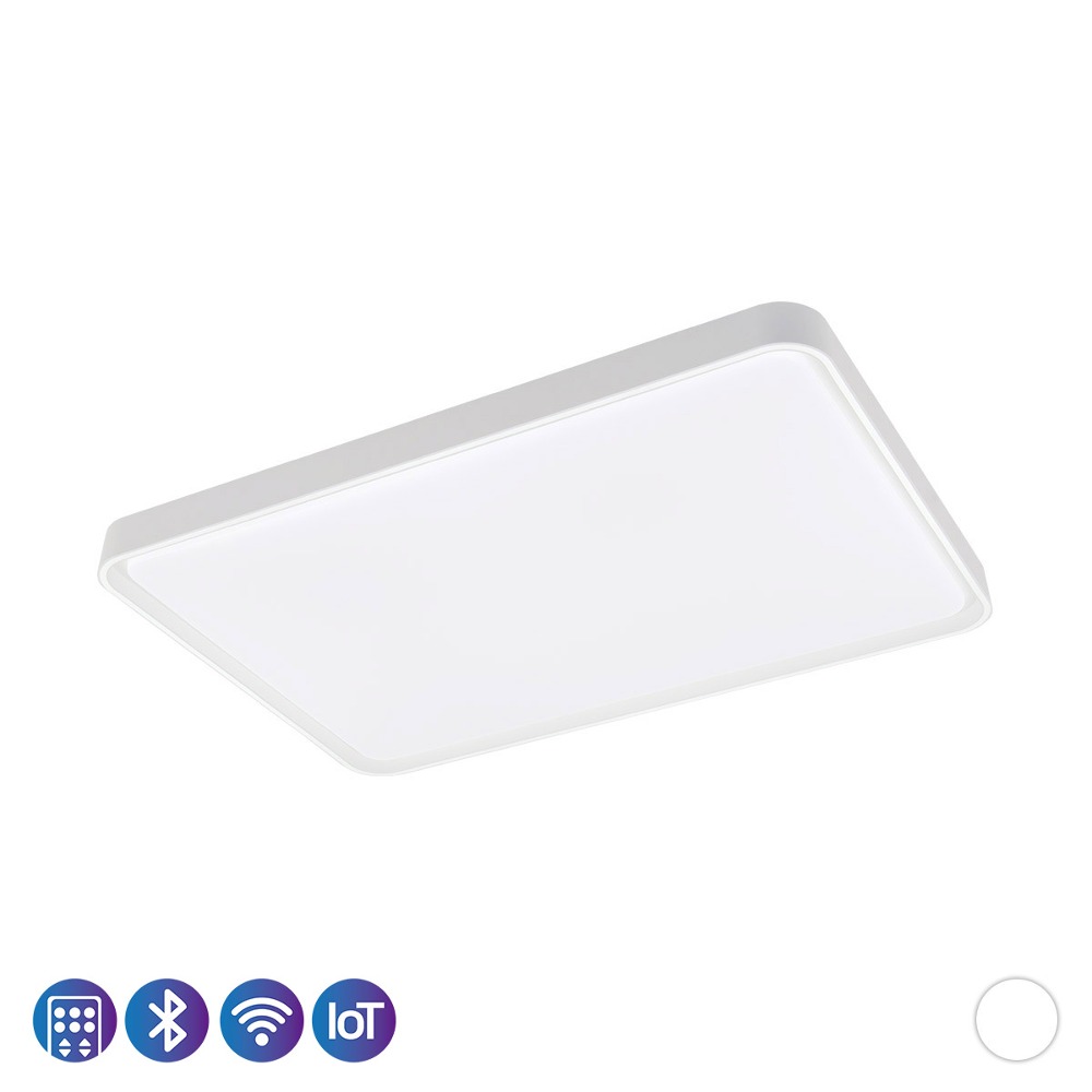 LED 브이 뉴라인 리모컨 직사각 디밍 거실등 150W IoT 플리커로우