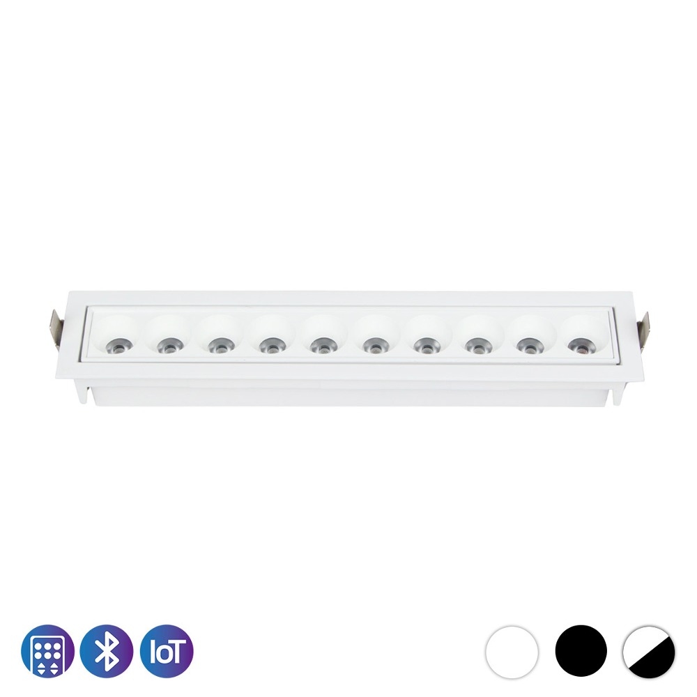 [AX-027] LED 디밍 데코 멀티 리모컨 매입등 10구 20W IoT 플리커로우