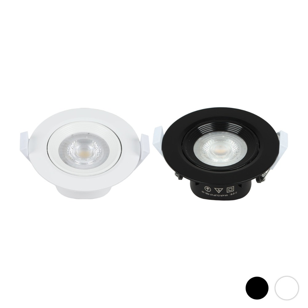 [TP-601] LED 비엔 원형 일체형 타공 75mm(3) 7W