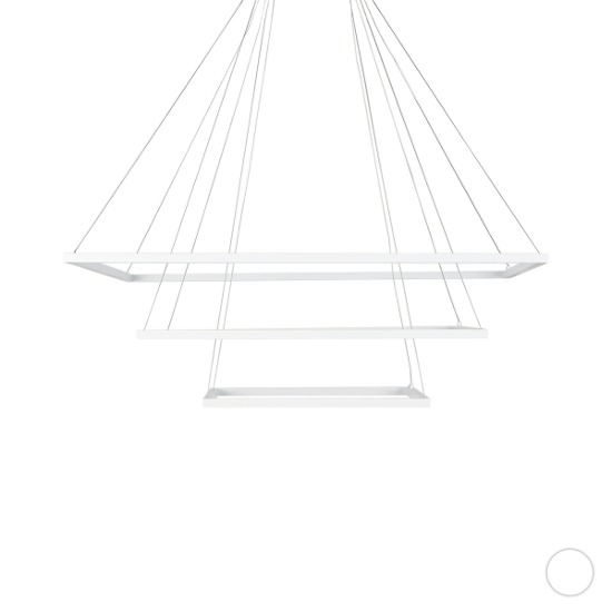 [MD-001] LED 바그 3등 정사각 펜던트 120W