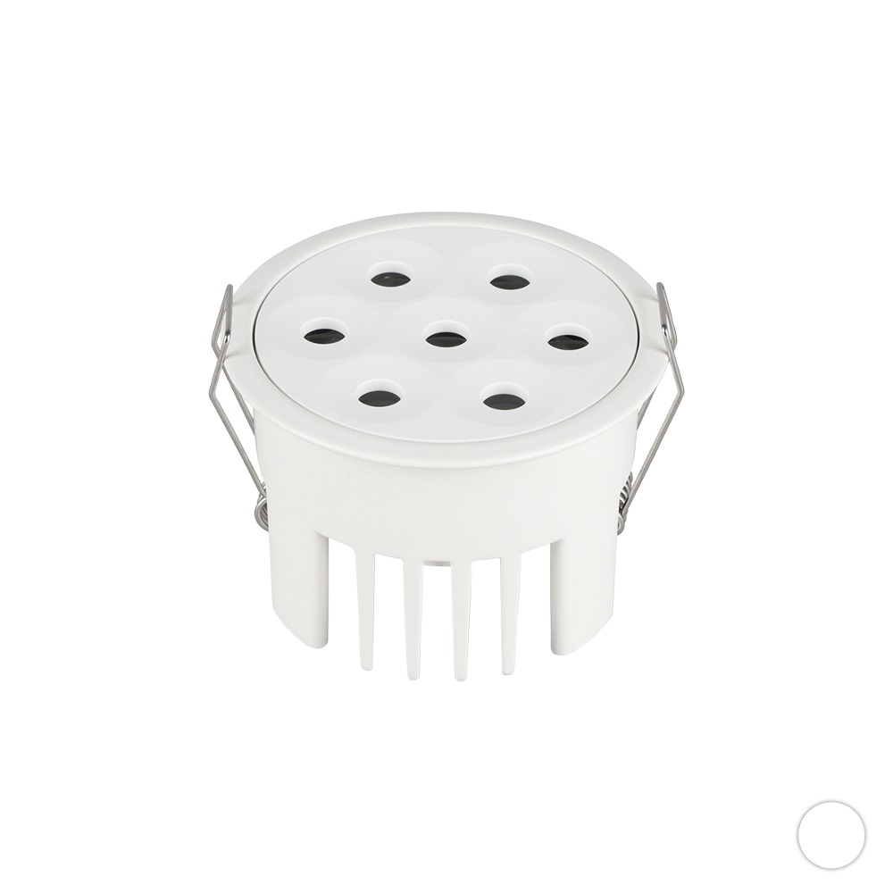 [CK-324] LED 오키프 집중형 원형 핀홀 매입 다운라이트 타공 72mm(2.5) 15W 플리커로우