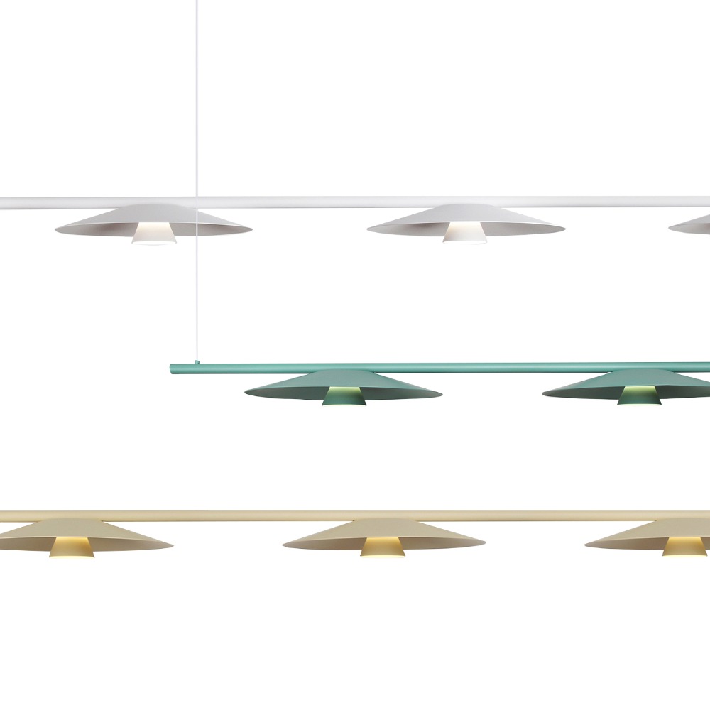 [KK-041] ⓖ LED 하이겐 3등 펜던트 40W 화이트 / 베이지 / 민트