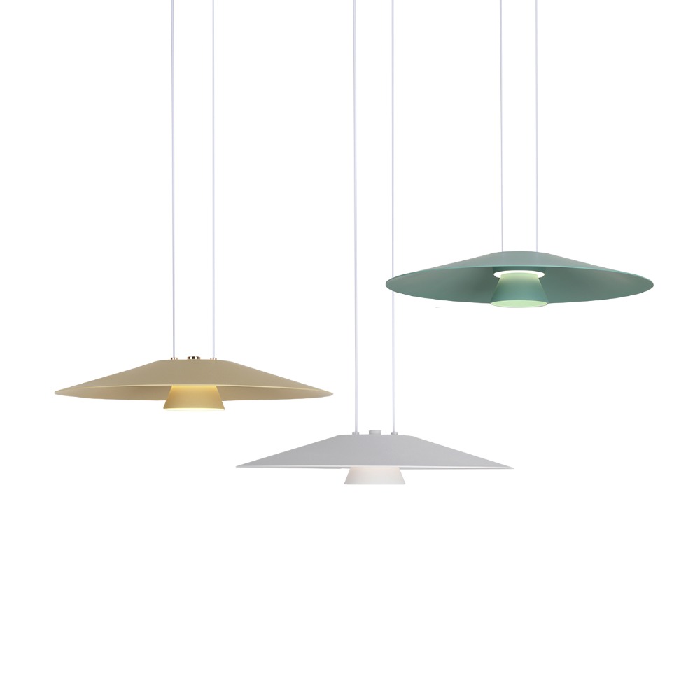 [KK-035] ⓖ LED 하이겐 1등 펜던트 15W 화이트 / 베이지 / 민트