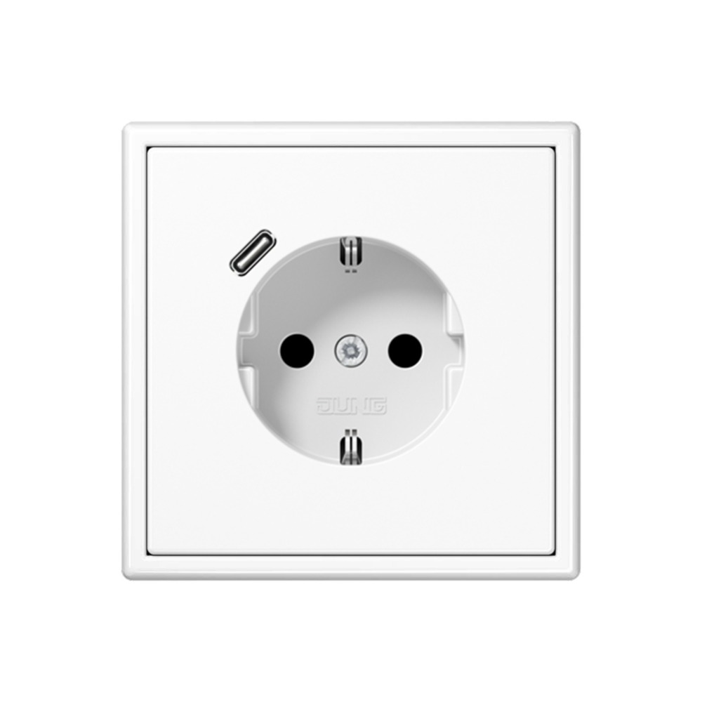 융 USB 결합형 220V 콘센트 (C포트 단독) 플라스틱
