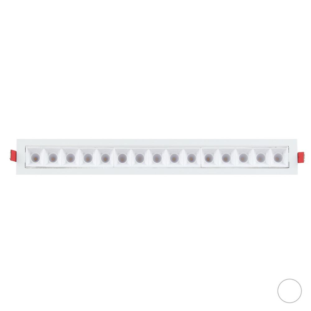[CK-947] LED Ver-2 자스민 사각 멀티 매입등 15구 각도조절형 20W 플리커로우