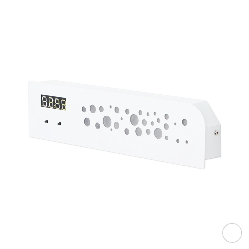 [XH-005] LED 사각 시계 벽등 10W