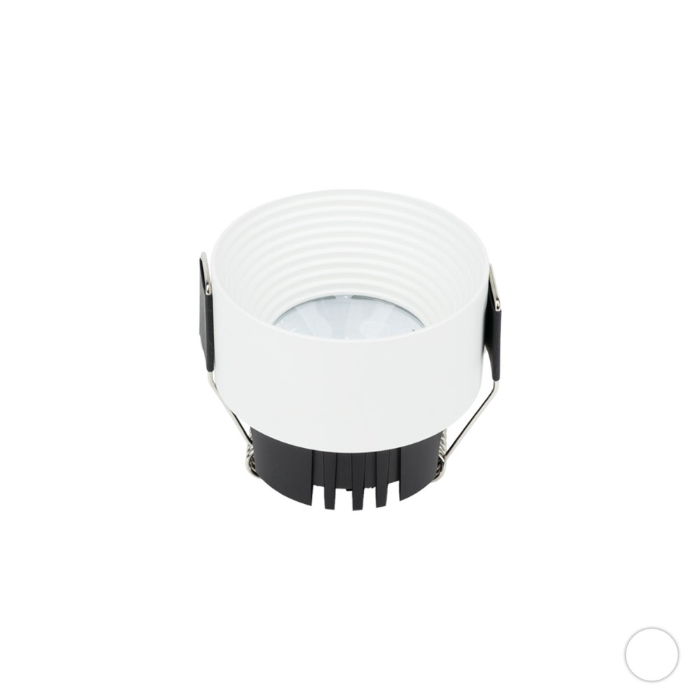 [CK-633] LED 라운드리플 다운라이트 타공60mm(2.5) 12W 플리커로우