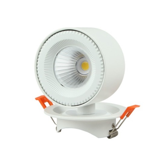 [CK-0695] LED 로아 COB 원형 스포트 반매입 타공 75mm(3) 10W 플리커로우