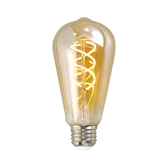 [SK-18] LED 에디슨 전구 스파이럴 ST64 골든글라스 4W