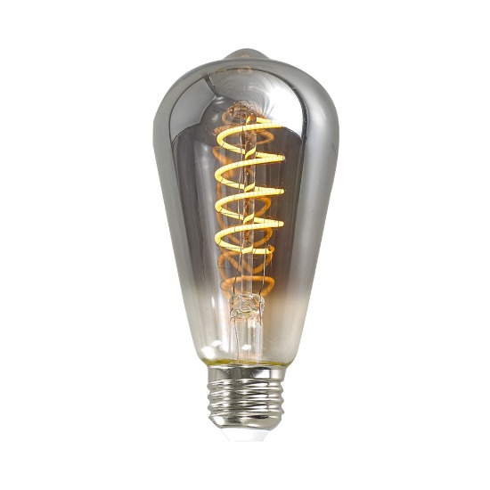 [SK-19] LED 에디슨 전구 스파이럴 ST64 스모키블랙 4W