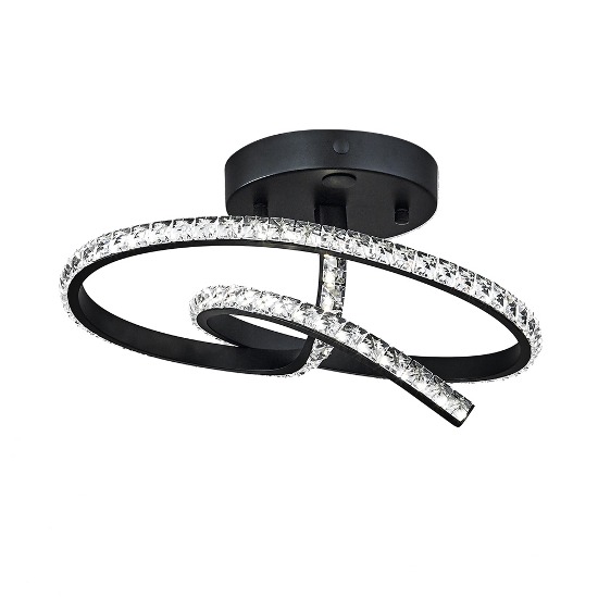 [HK-31] LED 핑키링 센서/직부 겸용 크리스탈 블랙 20W