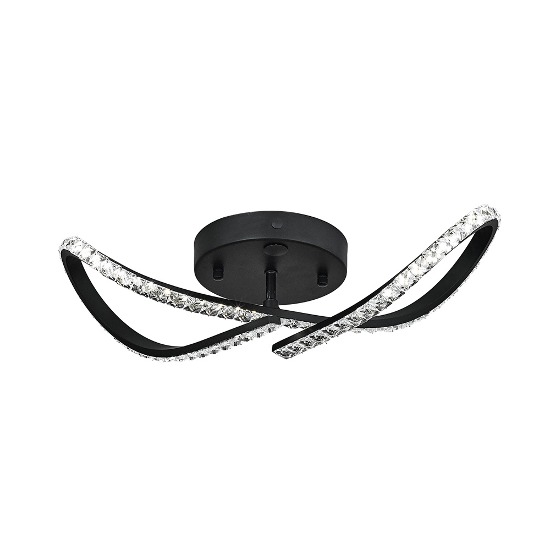 [HK-43] LED 뫼비우스 센서/직부 겸용 크리스탈 블랙 20W
