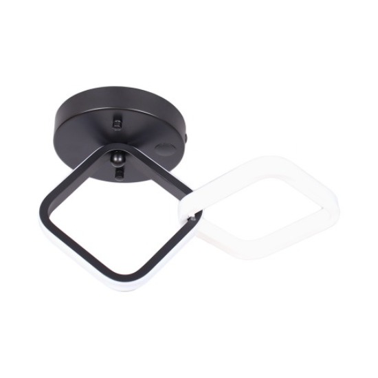 [HK-08] LED 바니 사각 센서직부 겸용 블랙 20W