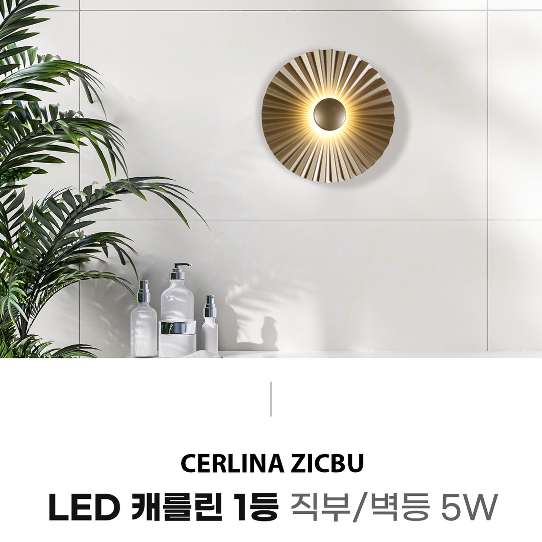 LED 캐를린 1등 직부/벽등 5W